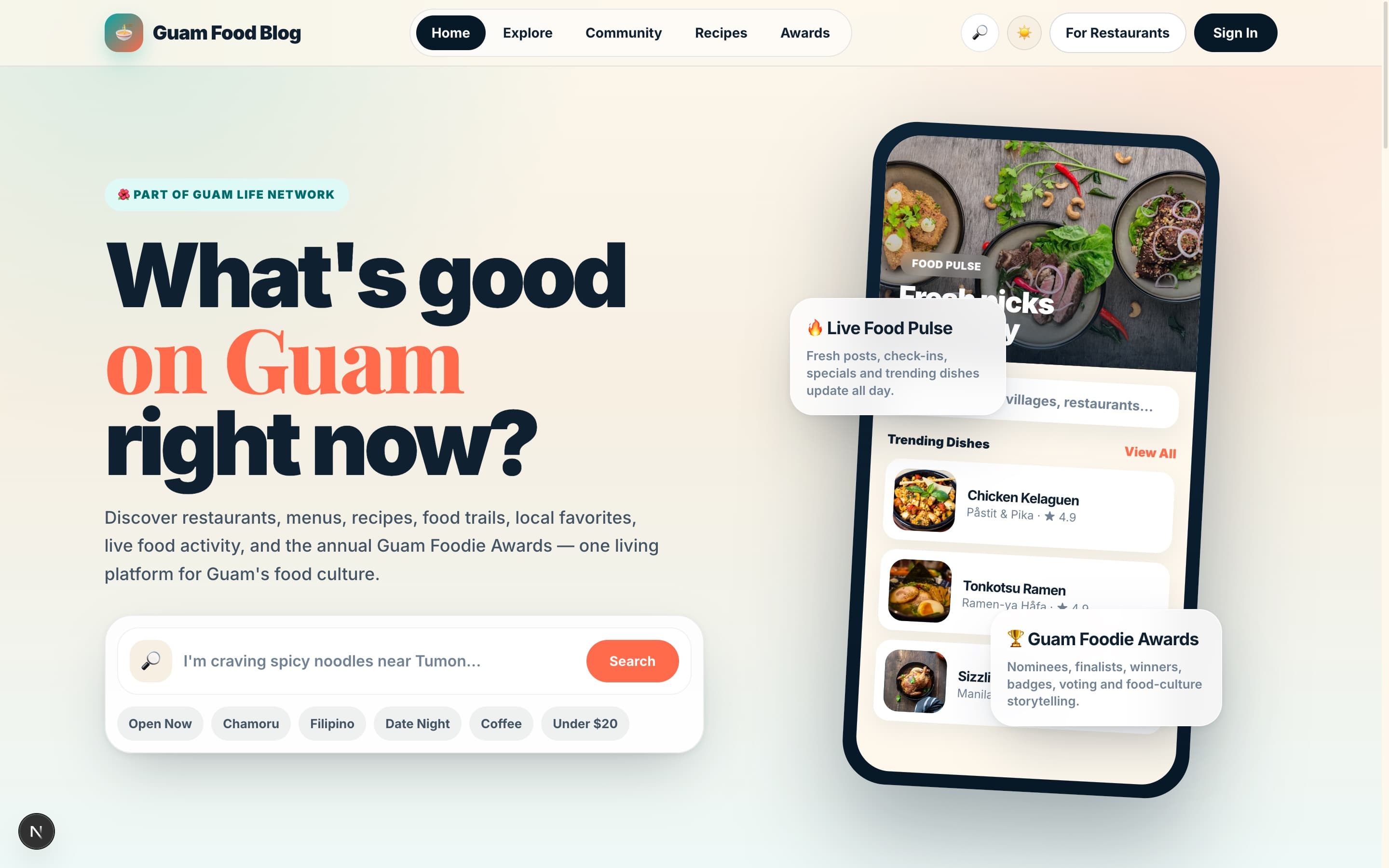 Guam Food Blog: product screenshot