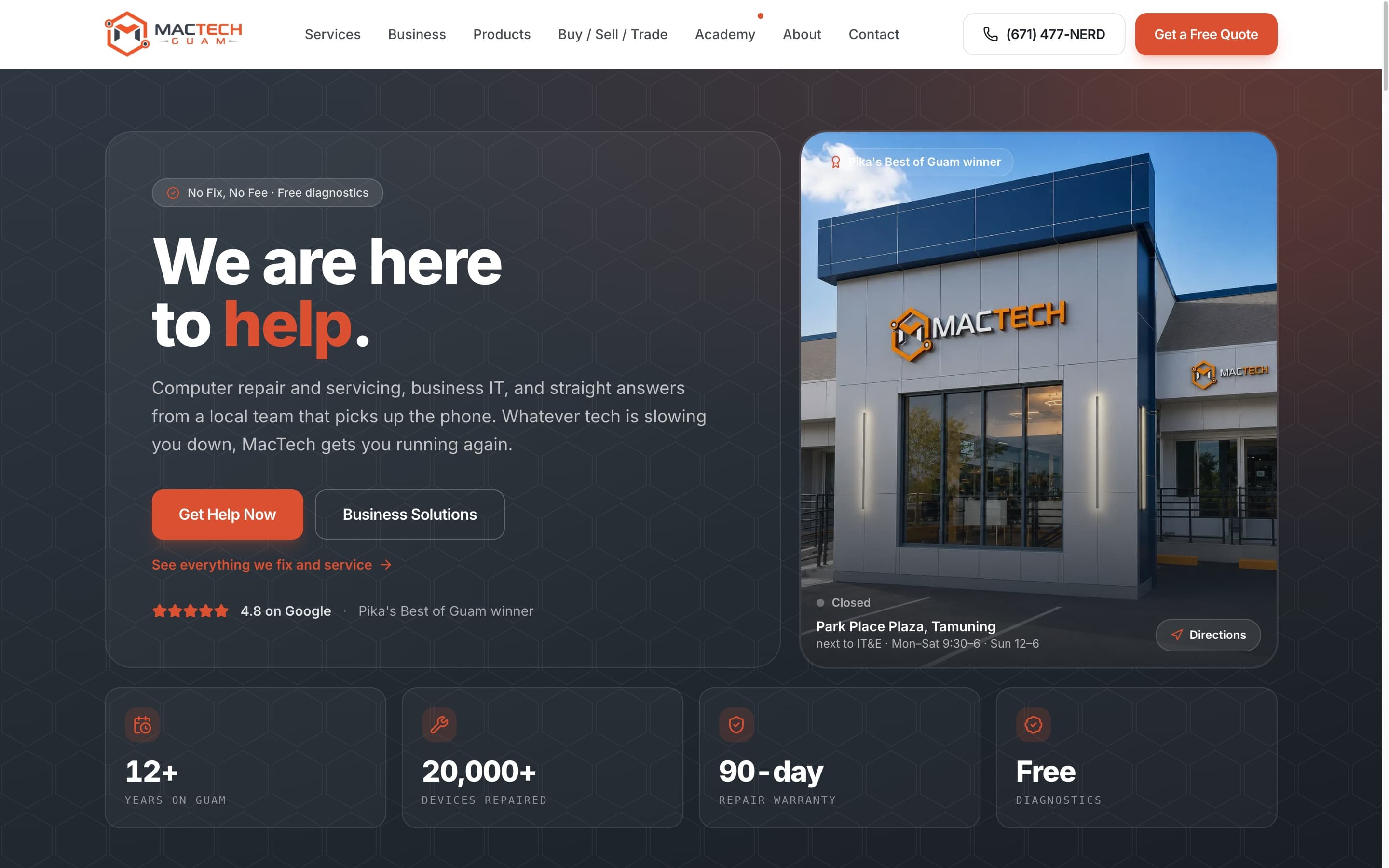 MacTech Guam: product screenshot